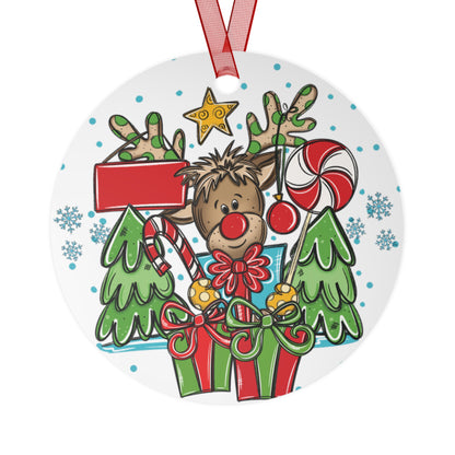 Personalized Boy Reindeer Ornament