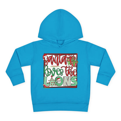 Santa Loves The Lions Toddler Hoodie