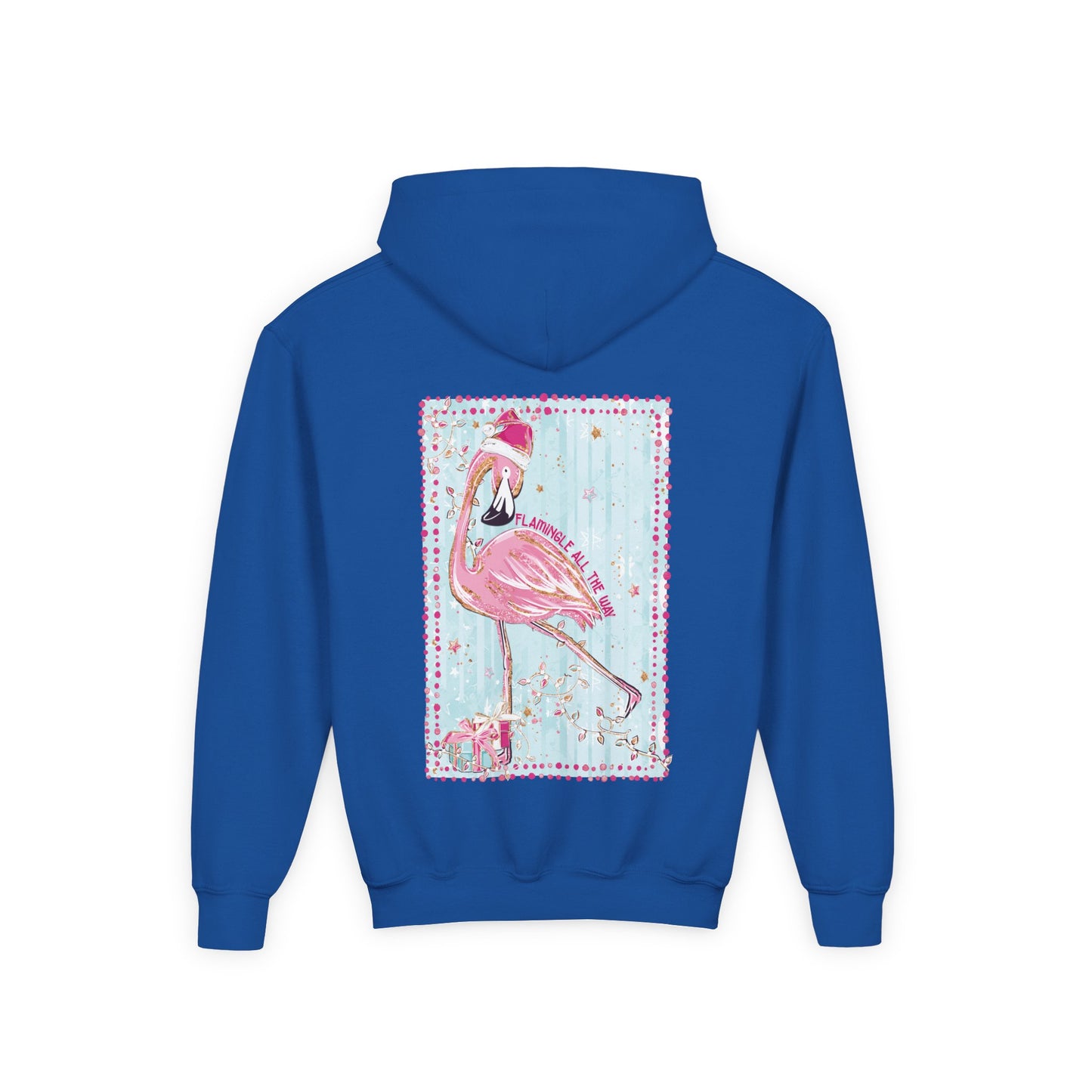 Flamingle All The Way Flamingo Hoodie - Gildan