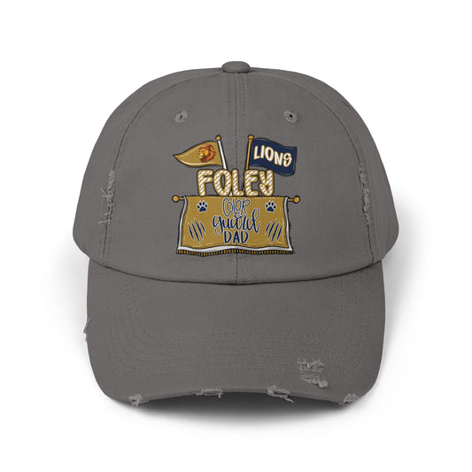 Lions Color Guard Dad Distressed Cap