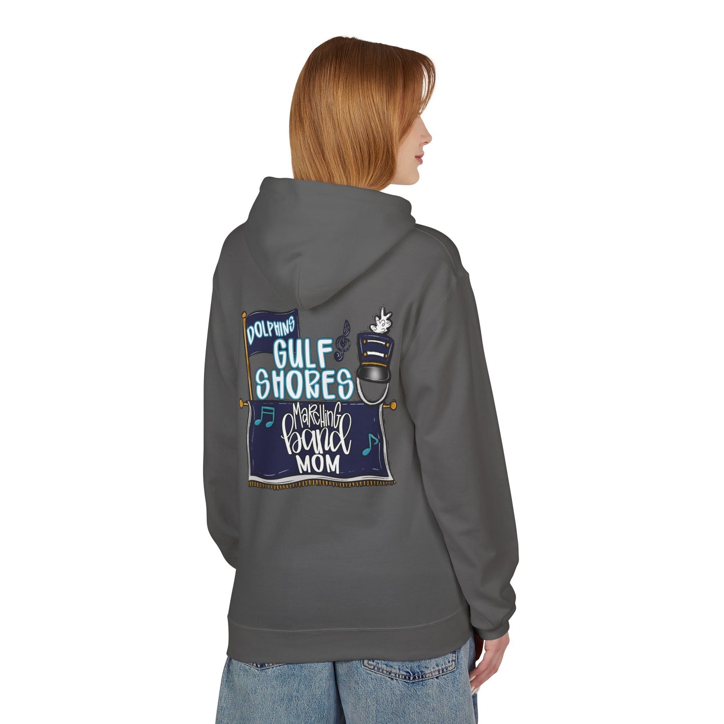 Adult Gulf Shores Marching Band Mom Hoodie - Gildan