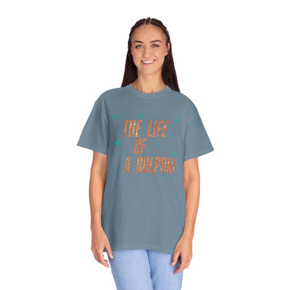 Adult Life of a Dolphin Faux Glitter - Comfort Colors