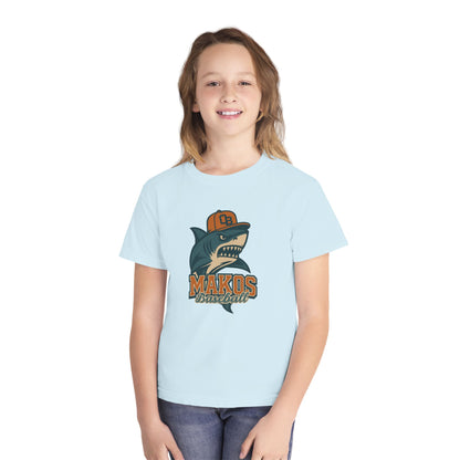 Makos Youth Baseball Tee - Comfort Colors