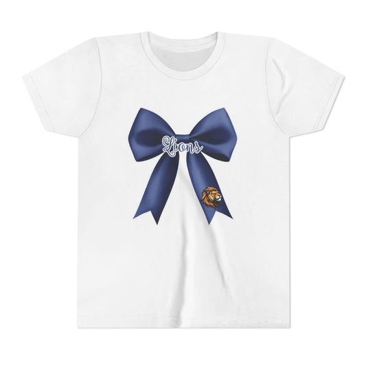 Youth Lions Navy Coquette Bow