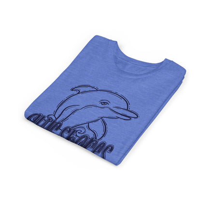 Youth Dolphin Sketch Tee - Bella Canvas