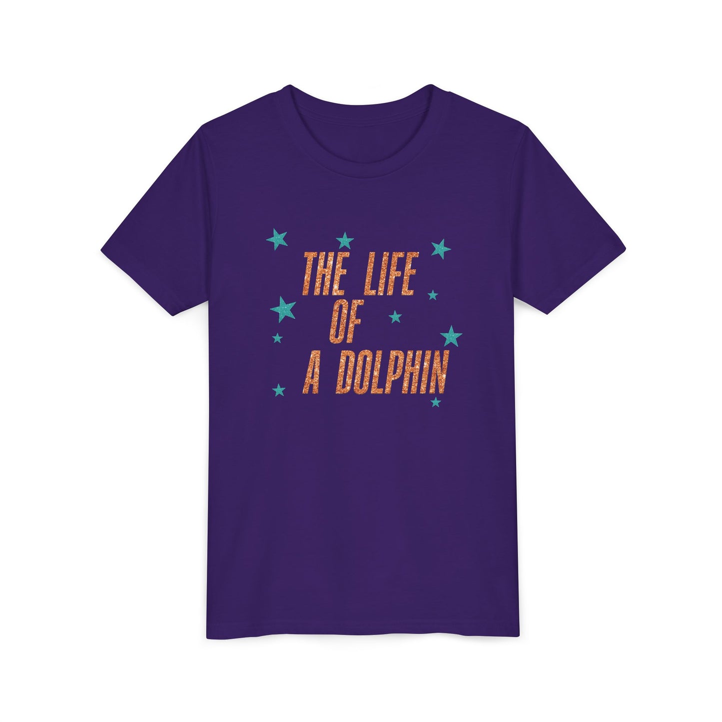 Life of a Dolphin Faux Glitter - Bella Canvas