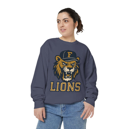 Adult Retro Roaring Lions Sweatshirt - Comfort Colors