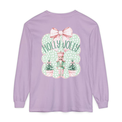 Holly Jolly Long Sleeve Tee - Comfort Colors