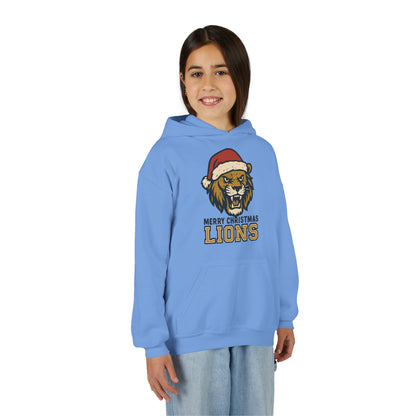 Merry Christmas Lions Hoodie - Gildan