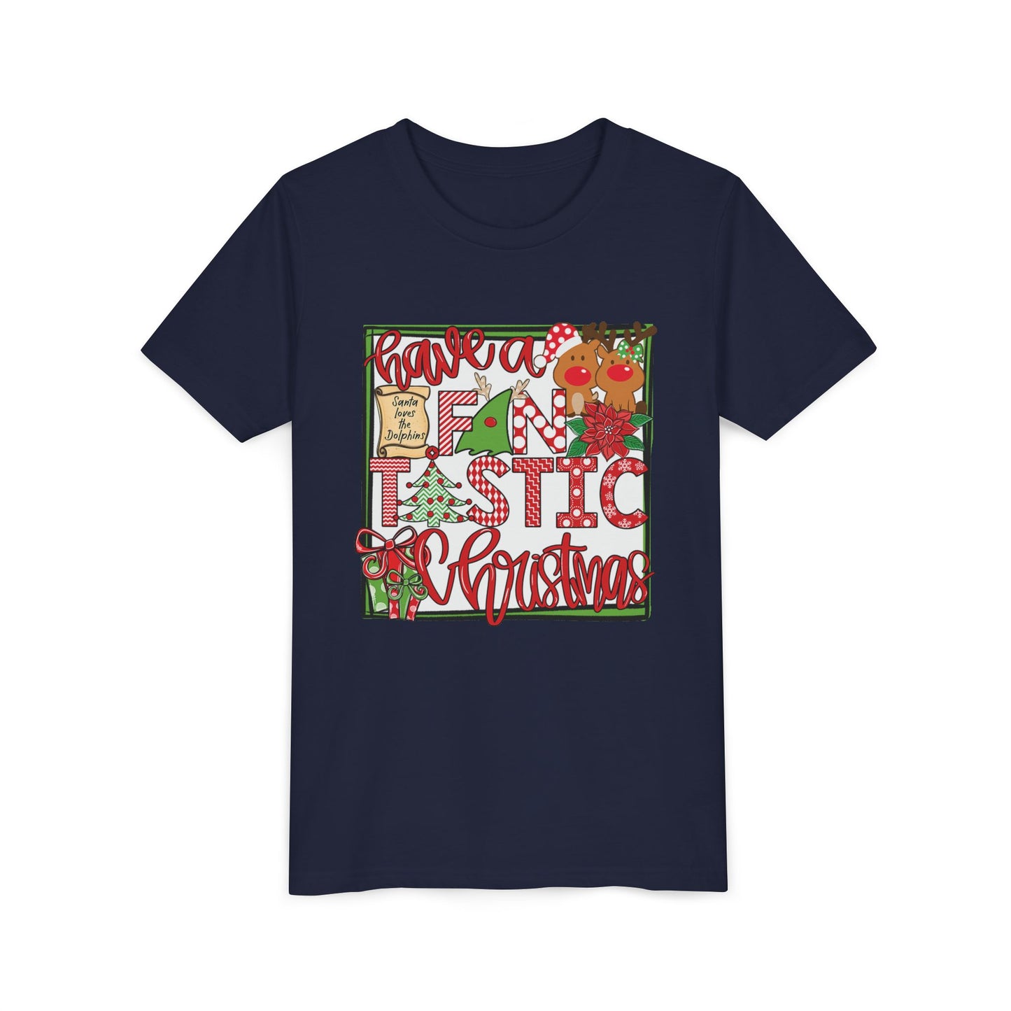 Dolphins Fintastic Tee - Bella Canvas