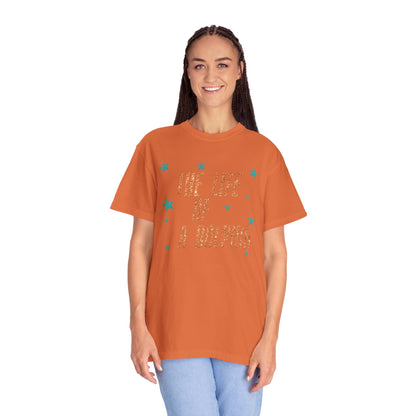 Adult Life of a Dolphin Faux Glitter - Comfort Colors