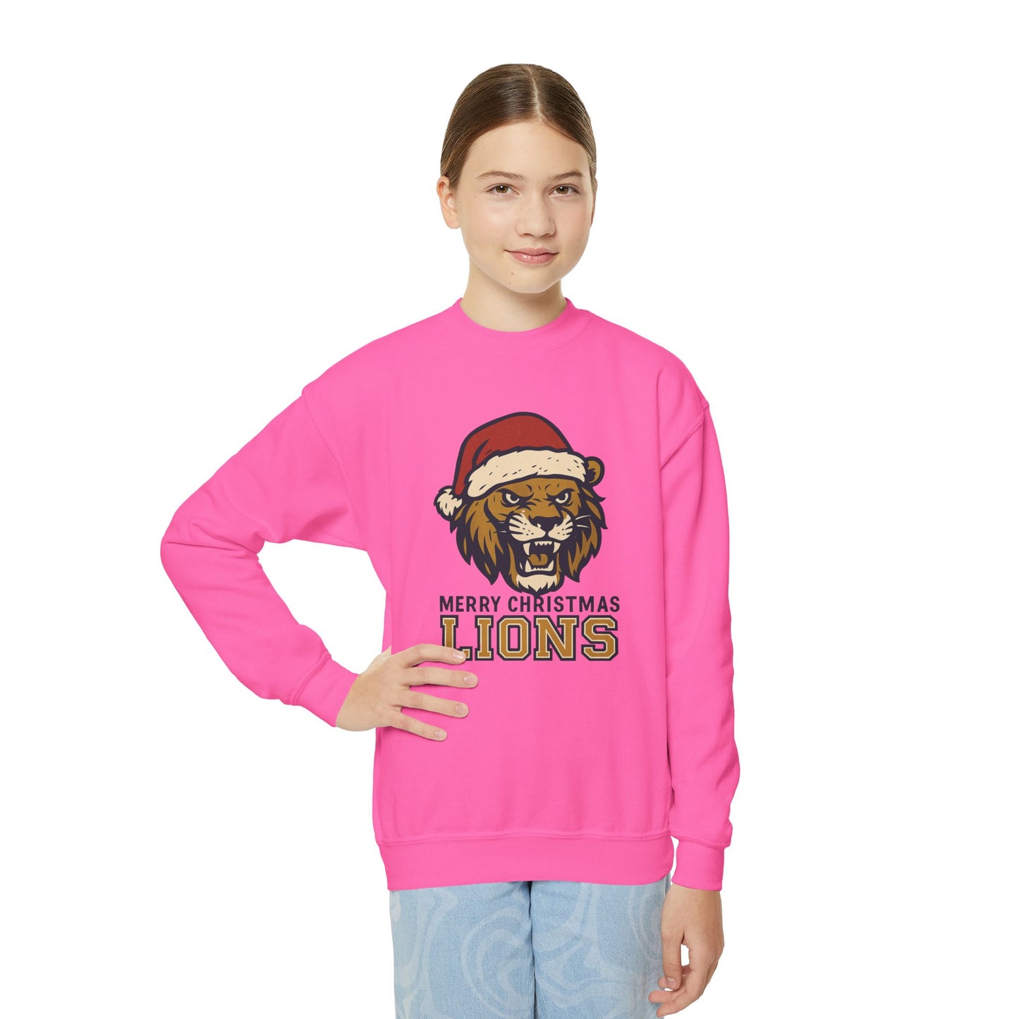 Merry Christmas Lions Sweatshirt - Gildan