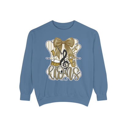 Adult Lions Coquette Band Sweatshirt - Comfort Colors