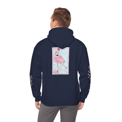 Flamingo Flamingle All The Way Hoodie - Gildan