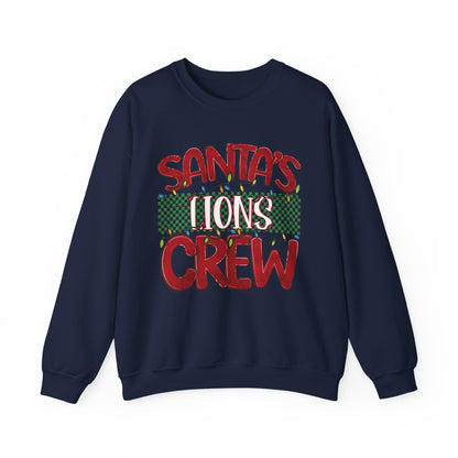 Santa's Lions Crew Sweatshirt - Gildan