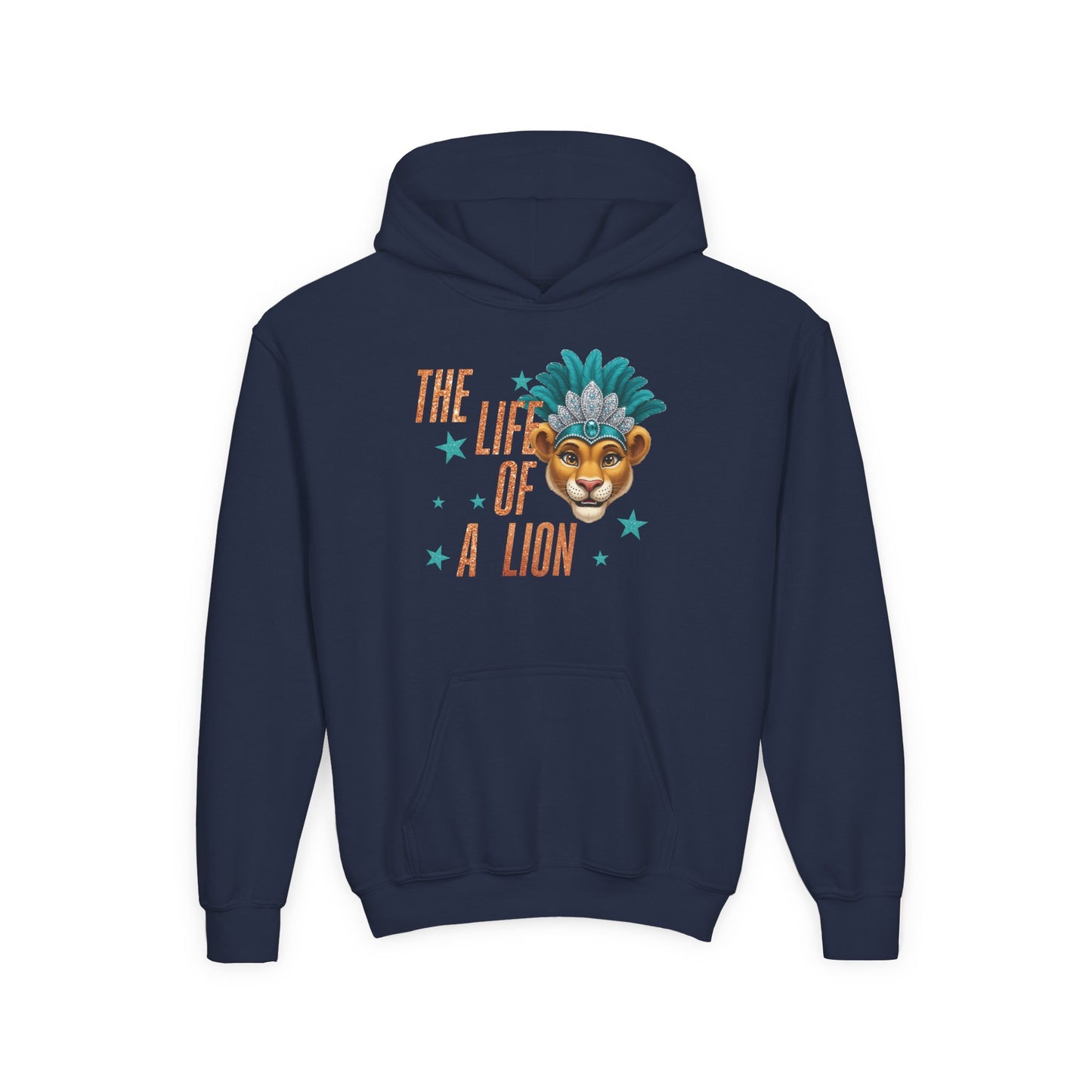 Life of a Lion Faux Glitter - Gildan
