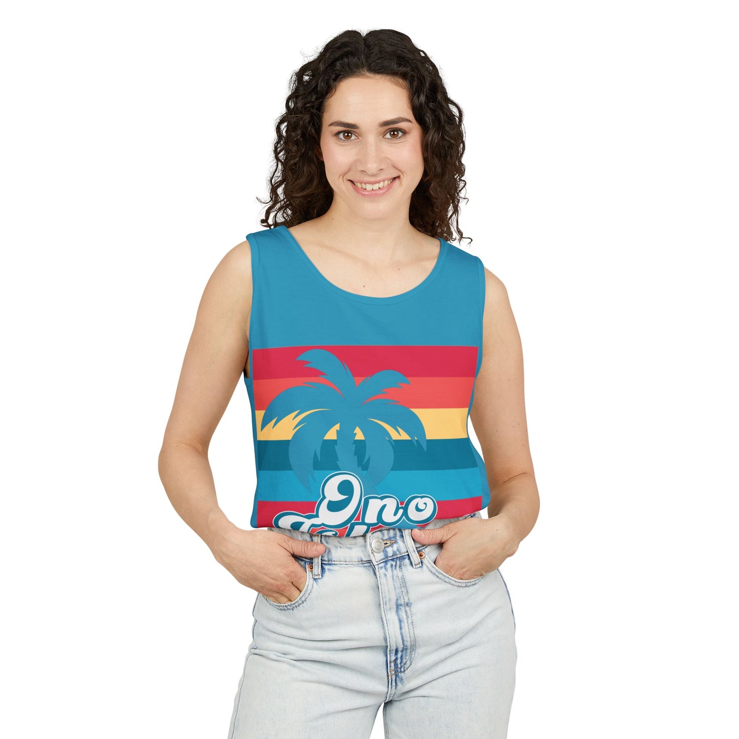 Ono Island Palm Unisex Tank Top