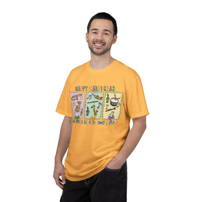 Happy Mardi Gras Jazz T-Shirt — Let the Good Times Roll Shirt
