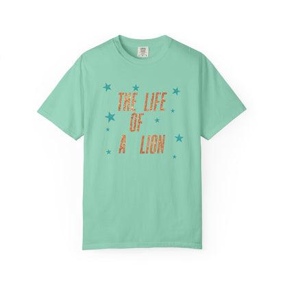 Adult Life of a Lion Faux Glitter - Comfort Colors