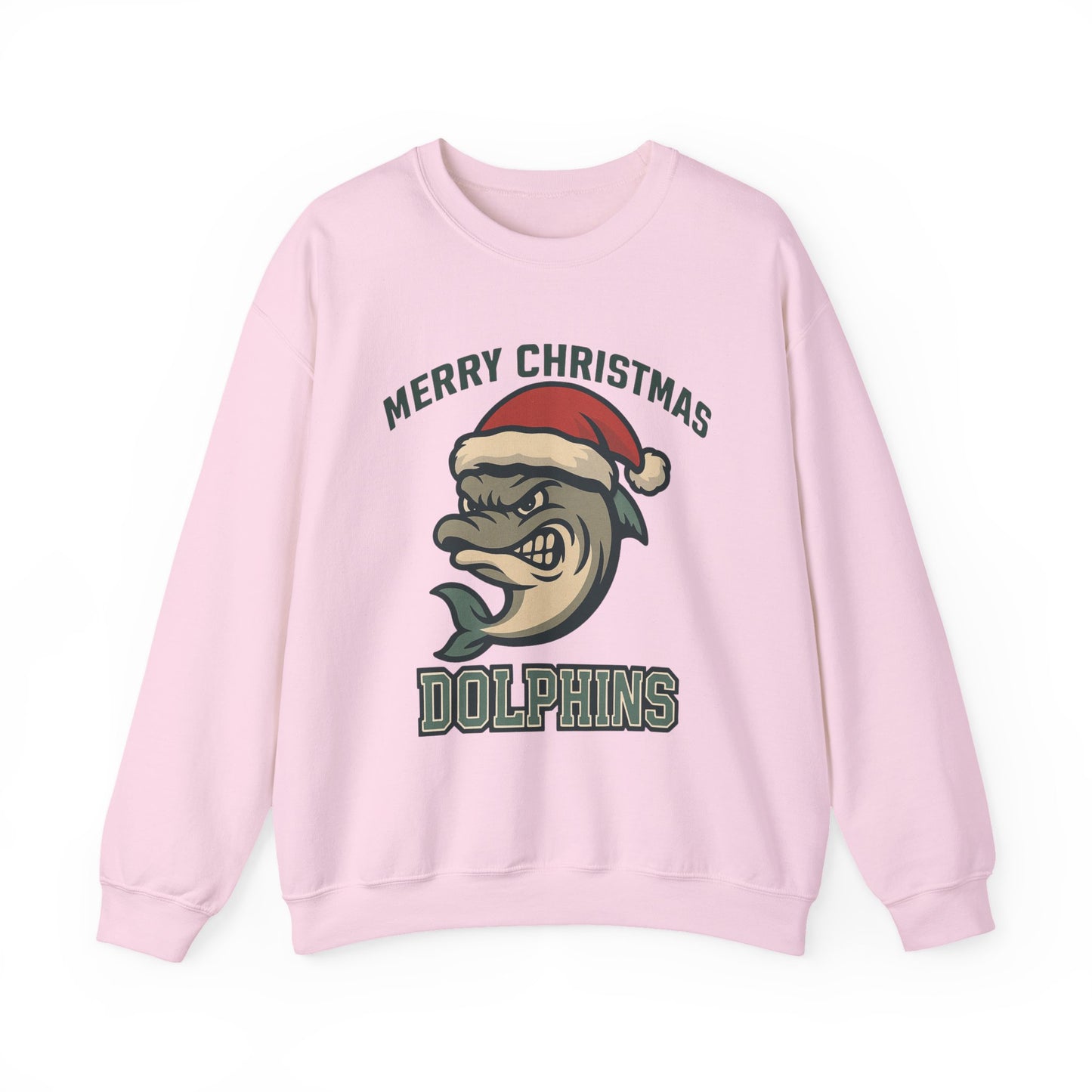 Merry Christmas Dolphins Sweatshirt - Gildan