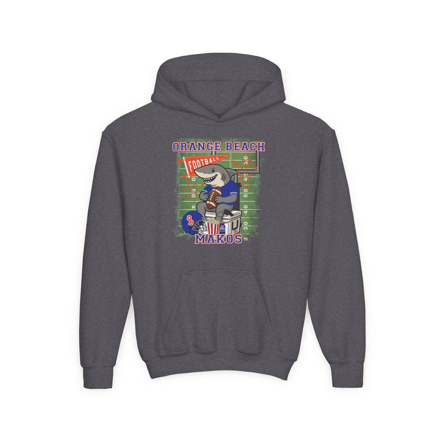 Youth Makos Tailgate Time Hoodie - Gildan
