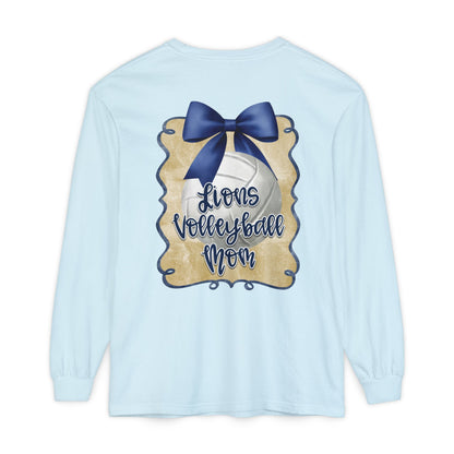 Foley Lions Volleyball Mom Long Sleeve T-Shirt- Comfort Colors