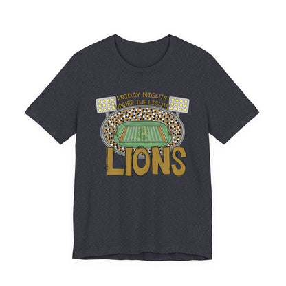 Adult LionsFriday Nights Under the Lights Tee - Bella Canvas
