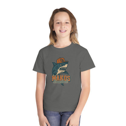 Makos Youth Baseball Tee - Comfort Colors
