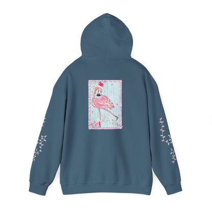 Flamingo Flamingle All The Way Hoodie - Gildan