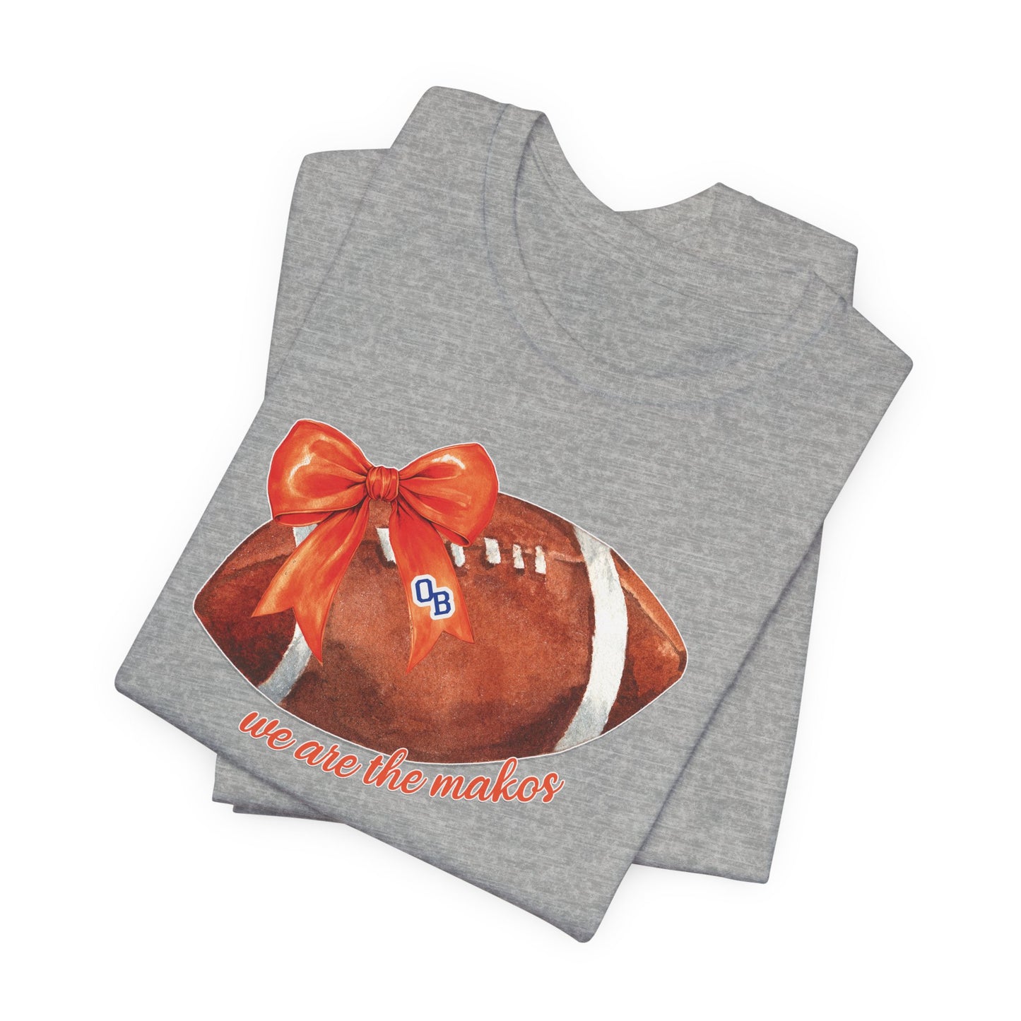 Adult Coquette Makos Football TShirt - Bella canvas