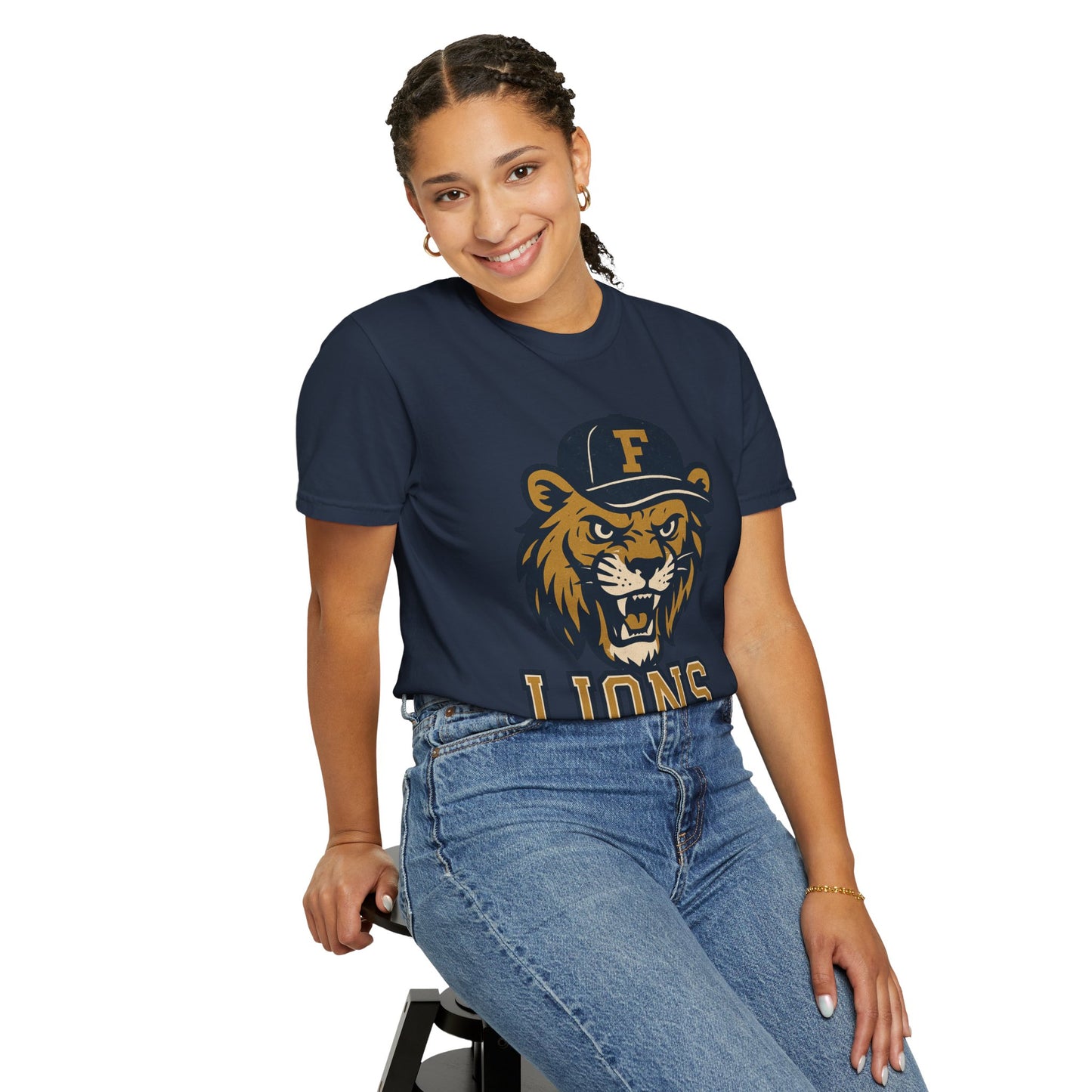 Adult Retro Roaring Lions T-Shirt - Comfort Colors