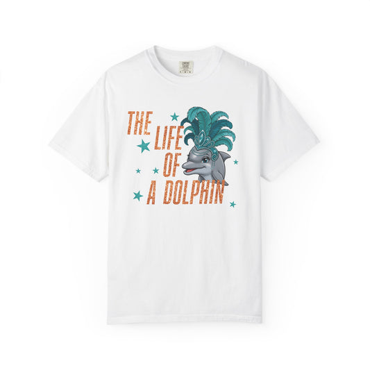 Adult Life of a Dolphin Faux Glitter - Comfort Colors