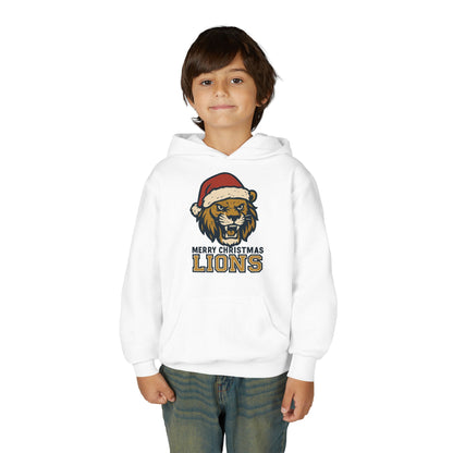 Merry Christmas Lions Hoodie - Gildan