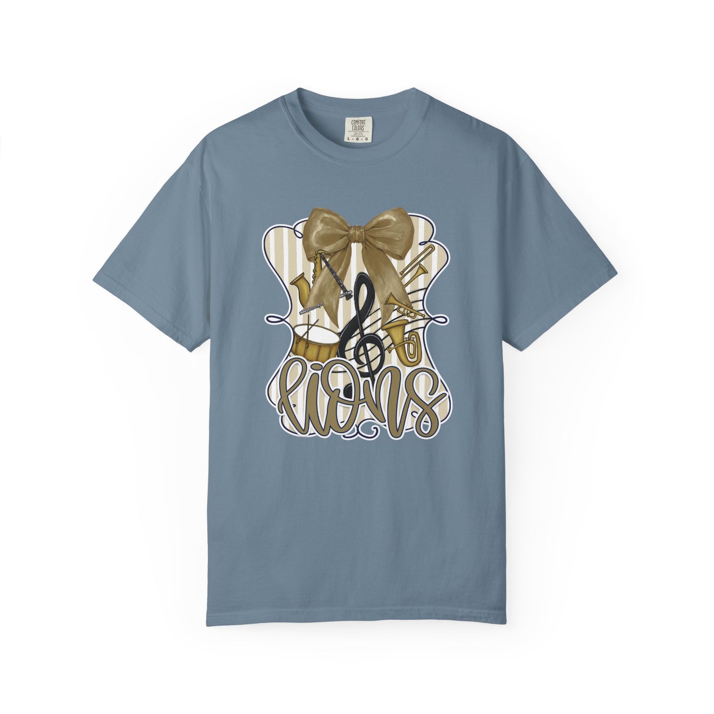 Adult Lions Coquette Band Tee - Comfort Colors