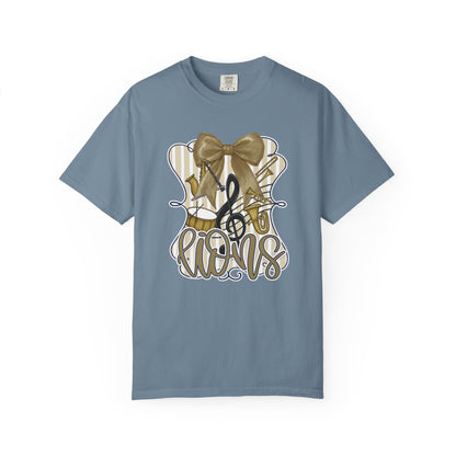 Adult Lions Coquette Band Tee - Comfort Colors