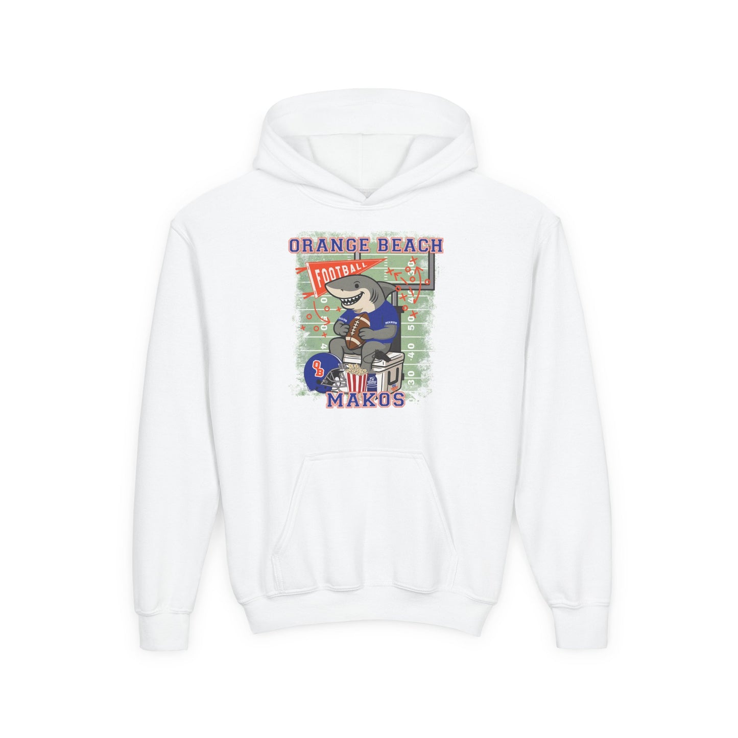 Youth Makos Tailgate Time Hoodie - Gildan