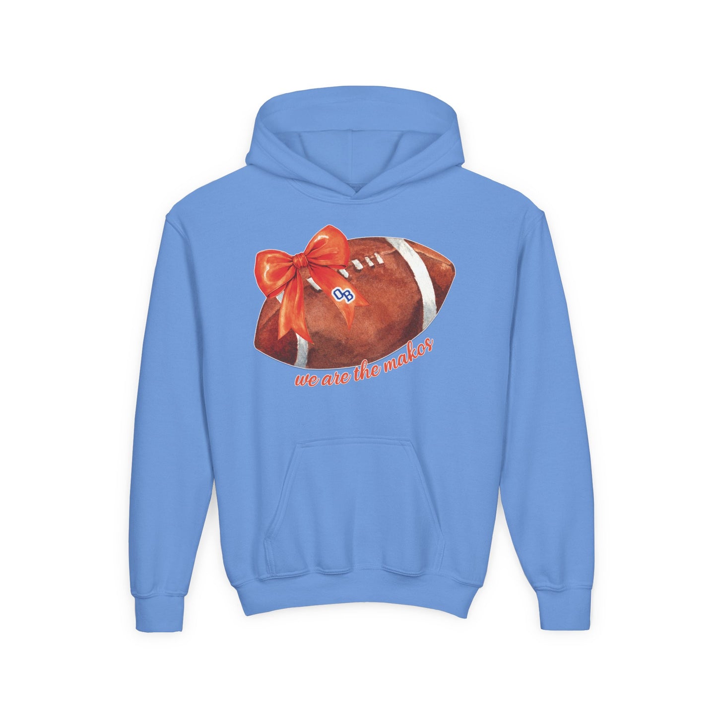Youth Coquette Football Hoodie