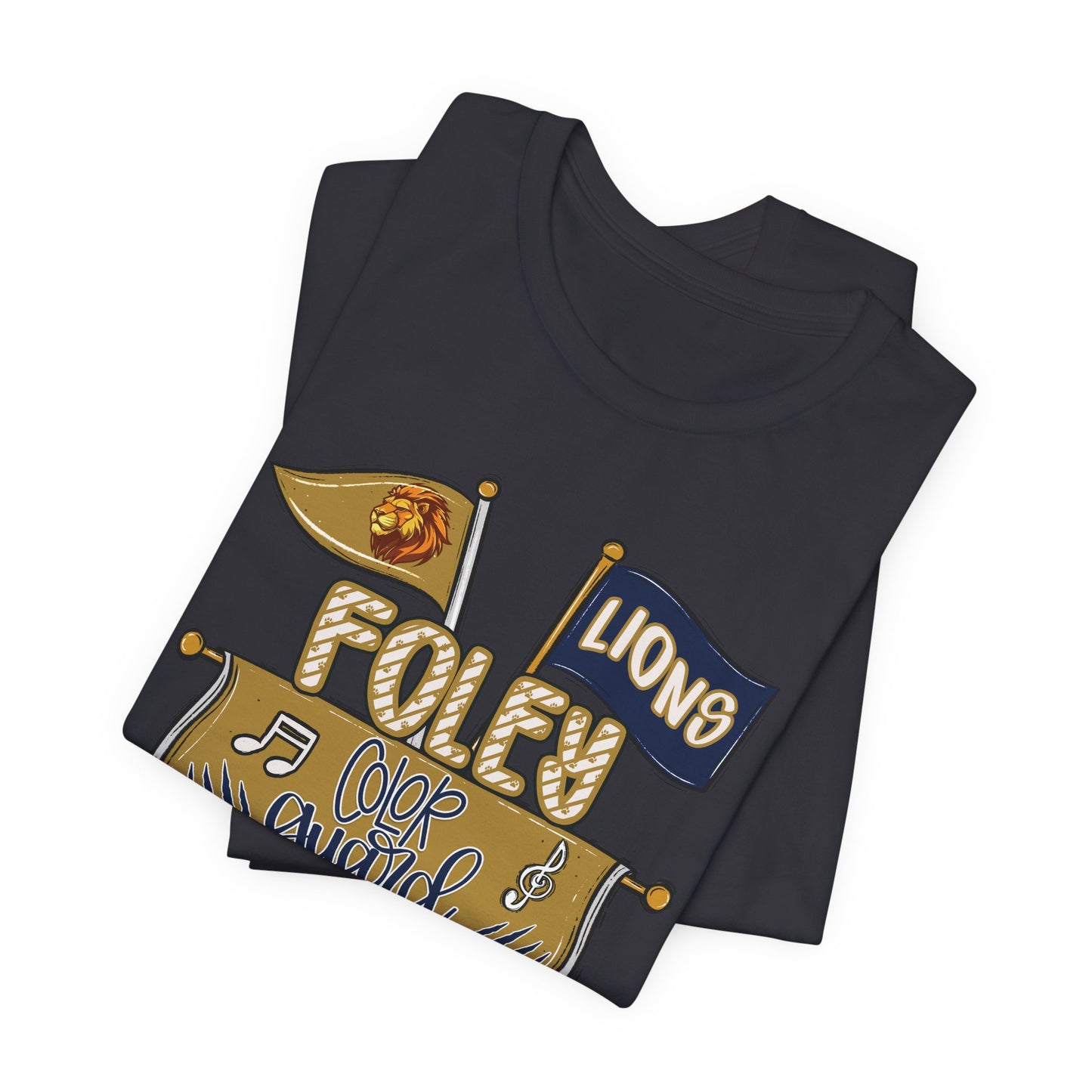 Adult Lions Color Guard Mom Tee - Bella Canvas