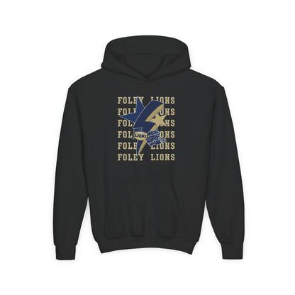 Youth Lions Lightning Football Hoodie