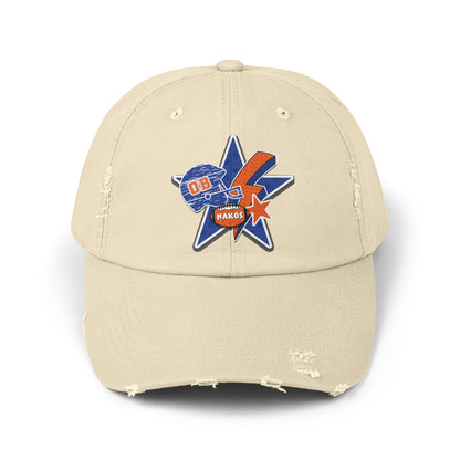 Makos Football Unisex Distressed Cap