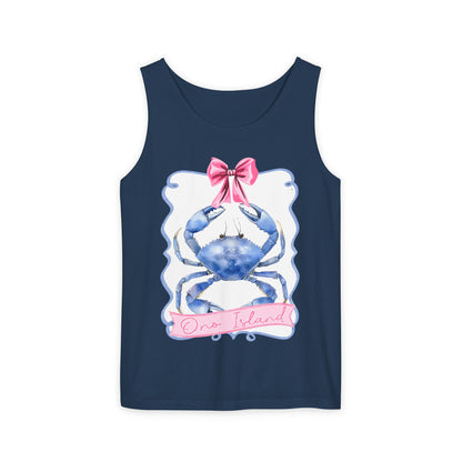 Ono Island Preppy Crab Tank Top - Comfort Colors