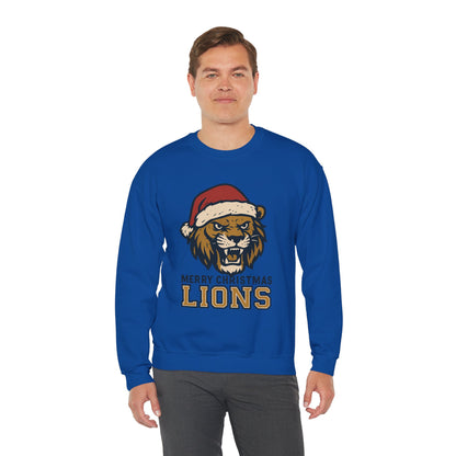 Merry Christmas Lions Sweatshirt — Gildan