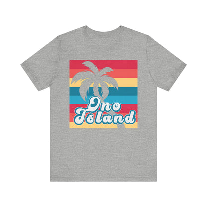 ADULT ONO ISLAND PALM GRID TSHIRT