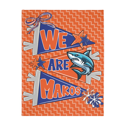 We Are Makos 2 Sided Plush Blanket