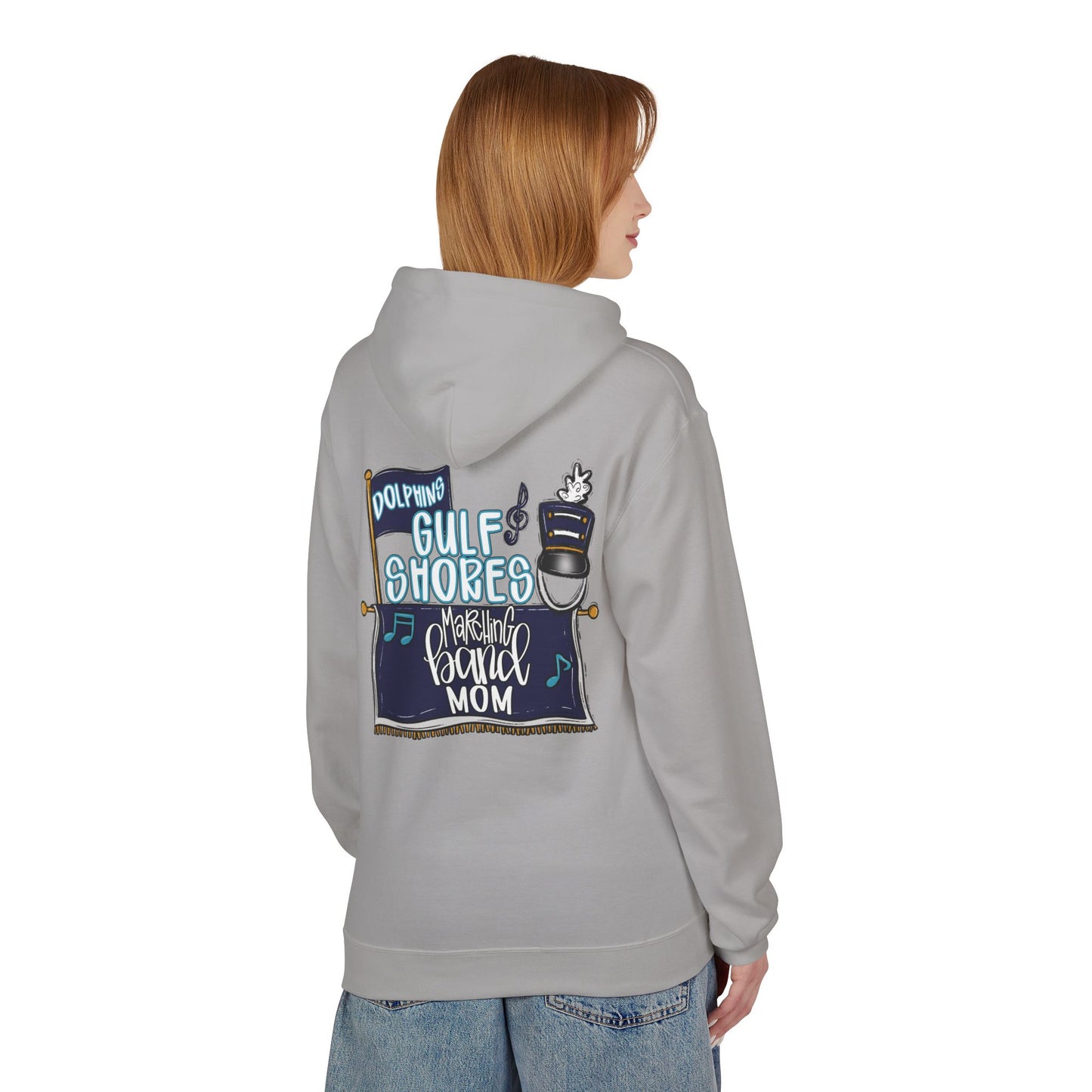 Adult Gulf Shores Marching Band Mom Hoodie - Gildan