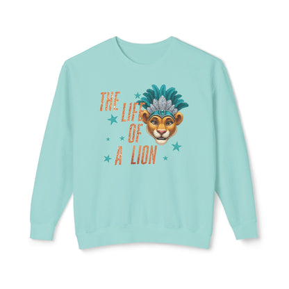 Adult Life of a Lion Faux Glitter - Comfort Colors