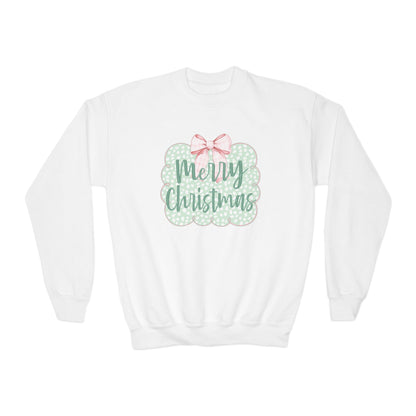 Merry Christmas Youth Sweatshirt - Gildan