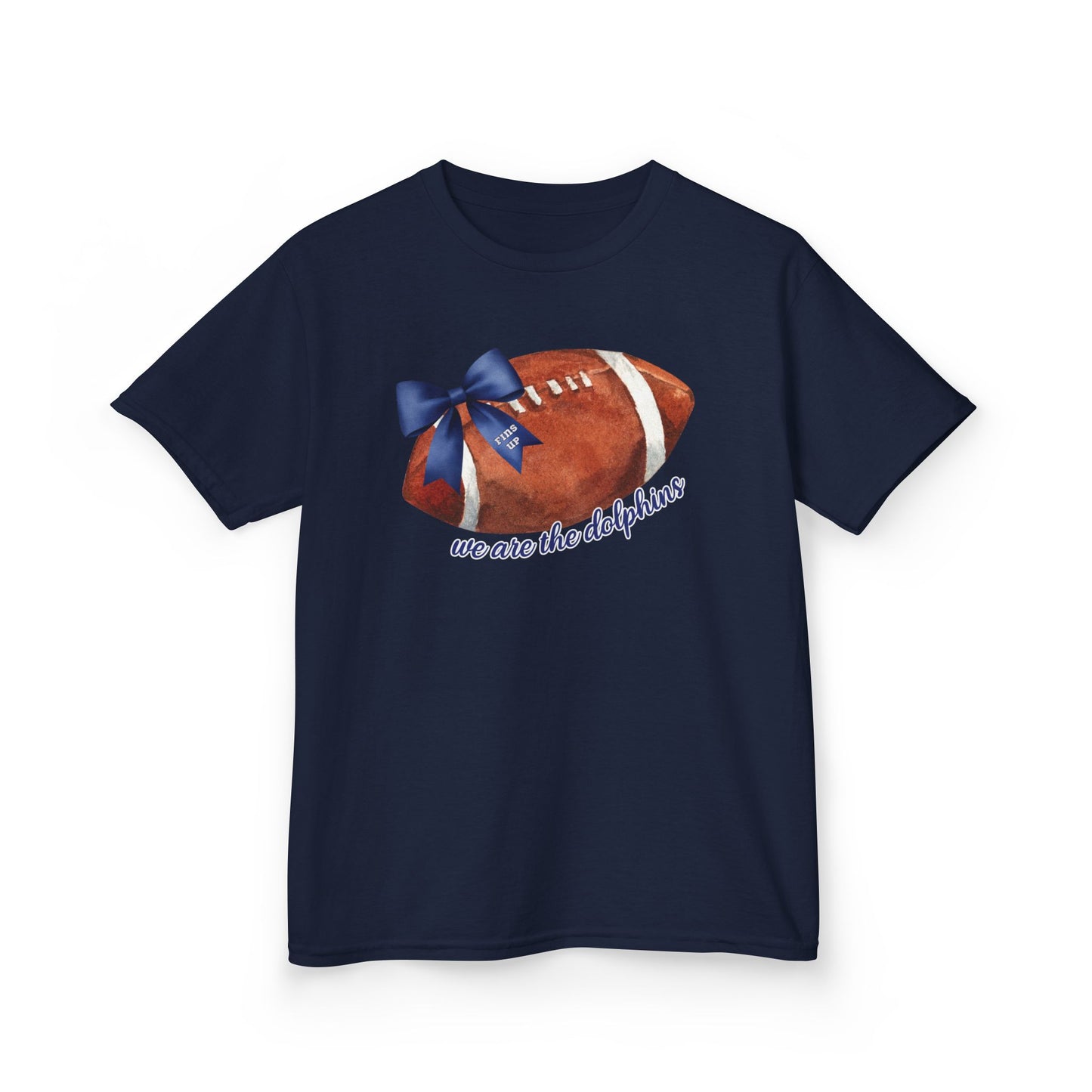 Youth Fins Up We Are The Dolphins Bow Football