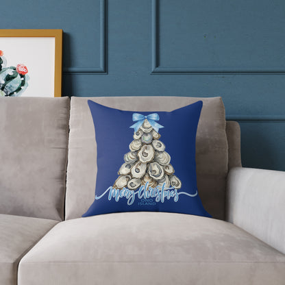 Ono Island Oyster Tree Blue Pillows