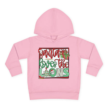 Santa Loves The Lions Toddler Hoodie